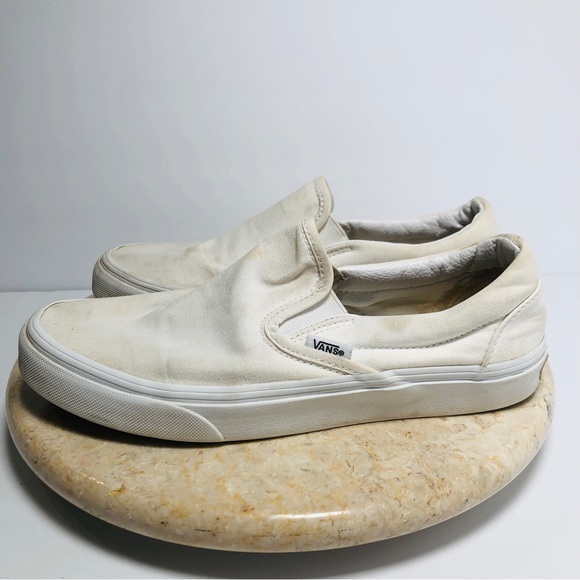 Vans Shoes All White Vans Slip On Mens 65 Womens 8 Poshmark